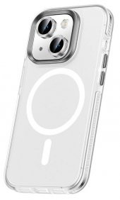 Apple iPhone 15 Plus Kılıf Airbagli Magsafe Wireless Şarj Lens Koruyuculu Klaptika Kapak - 1