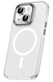 Apple iPhone 15 Kılıf Airbag Magsafe Wireless Şarj Lens Koruyuculu Klaptika Kapak - 1