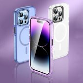 Apple iPhone 15 Pro Kılıf Airbag Magsafe Wireless Şarj Lens Koruyuculu Klaptika Kapak - 8