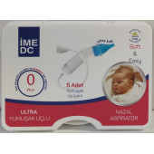 İME DC ULTRA YUMUŞAK UÇLU 5 ADET YEDEK UC NAZAL BURUN ASPİRATÖR  0 AY - 1