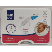 İME DC ULTRA YUMUŞAK UÇLU 5 ADET YEDEK UC NAZAL BURUN ASPİRATÖR  0 AY - 2