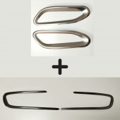 Fiat Egea Krom Sinyal Çerçevesi + Sis Çerçevesi 2015-2019 Paslanmaz Çelik thumbnail 1