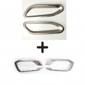 Fiat Egea Krom Sinyal Çerçevesi + Sis Çerçevesi 2020 Üzeri Paslanmaz Çelik thumbnail 1