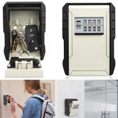 4 Haneli Şifreli Anahatar Dolabı Şifreli Anahtar Kasası Airbnb Anahtar Dolabı Çelik Şifreli Anahtar Kutusu thumbnail 1