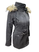 Tmberline Tb3438 Kadın Gabardin Kapüşonlu İçi Kürklü Mont - 5