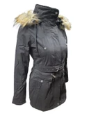 Tmberline Tb3438 Kadın Gabardin Kapüşonlu İçi Kürklü Mont thumbnail 5