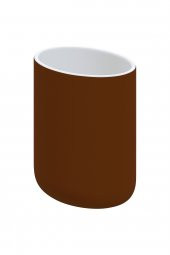 4 Lü Banyo Seti Kahverengi Ekoln Banyo Seti, Sıvı Sabunluk, Diş Fırçalık, Katı Sabunluk, Tuvalet Fırçası Stoneware - 3