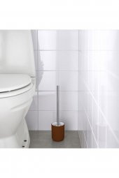 4 Lü Banyo Seti Kahverengi Ekoln Banyo Seti, Sıvı Sabunluk, Diş Fırçalık, Katı Sabunluk, Tuvalet Fırçası Stoneware - 6