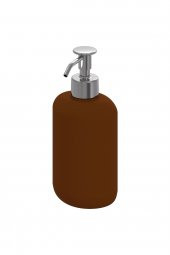 4 Lü Banyo Seti Kahverengi Ekoln Banyo Seti, Sıvı Sabunluk, Diş Fırçalık, Katı Sabunluk, Tuvalet Fırçası Stoneware - 4