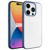 iPhone 15 Pro Kılıf Sert PC Renkli Çerçeveli Riksos Kılıf thumbnail 2