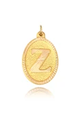 14 Ayar Altın Z Harf Kolye - 1