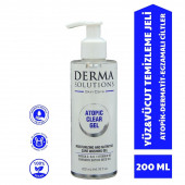 Derma Solutions Atopic Face Body Clear Gel - Yüz ve Vücut Yıkama Bakım Jeli 200 ml - 1