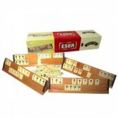 Büyük Boy Eser Ahşap Okey Takımı 1. Sınıf Malzeme Cilalı Taşlar - 3