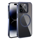 iPhone 15 Pro Max Kılıf Magsafe Wireless Şarj Özellikli Standlı Klon Kapak Kılıf thumbnail 4