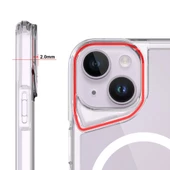 Apple iPhone 15 Plus Kılıf Magsafe Şarj Özellikli T-Max Magsafe Kapak Kılıf - 7