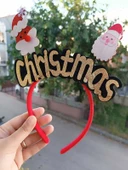 Yeni Yıl Christmas Kırmızı Yaylı Taç Çocuk Yetişkin için Uygundur - 3
