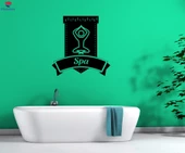 Ofis, Çalışma Odası Duvar çıkartma Güzellik Spa Logo Merkezi Relax Yoga Poz Benzersiz Hediyelik - 1