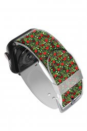 Watch Kordon 42mm 44mm 45mm 49mm Uyumlu Yılbaşı Süsleri Apple Watch Silikon Saat Kayışı - 3
