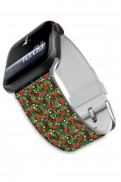 Watch Kordon 42mm 44mm 45mm 49mm Uyumlu Yılbaşı Süsleri Apple Watch Silikon Saat Kayışı - 4