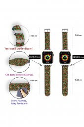 Watch Kordon 42mm 44mm 45mm 49mm Uyumlu Yılbaşı Süsleri Apple Watch Silikon Saat Kayışı - 7
