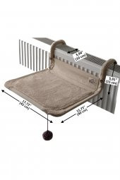 Kısa Boylu Kaloriferler Için Comfort Kedi Kalorifer Yatağı (Kapuçino) - 3