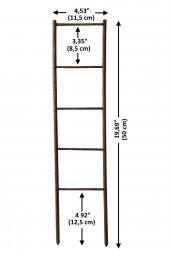 Saksı Içi Dekoratif Ahşap Bitki Merdiveni (50 Cm) - 2