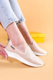 Ciragio Bej Renkli Kadın Klasik Yazlık Günlük Ayakkabı - 3