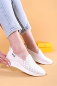 Ciragio Beyaz Renkli Kadın Klasik Yazlık Günlük Ayakkabı - 1