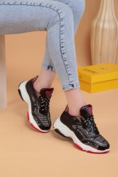 Trisha Siyah Renkli Kadın Spor Ayakkabı 103000 - 1