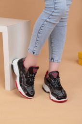 Trisha Siyah Renkli Kadın Spor Ayakkabı 103000 - 2