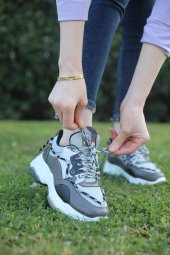 Arya Gri Renkli Kadın Spor Ayakkabı - 2