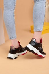 Trisha Siyah Renkli Kadın Spor Ayakkabı 103000 - 5