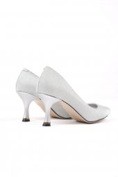 Sirella Parlak Gümüş Renkli Yüksek Topuklu Ayakkabı - 3