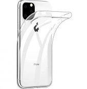 iPhone 11 Pro Ultra İnce Şeffaf Silikon Kılıf - 1