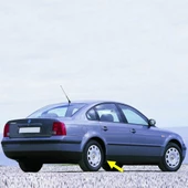 VW Passat B5 1997-2000 Sağ Marşpiyel Arka Kapağı Plastik 3B0853898A - 1