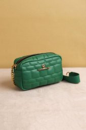 Serra Taba Renkli Zincirli Askılı Kadın Deri Çapraz Çanta - 1