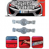 Hayalet plakalık şeffaf polikarbon / DAPLY10 thumbnail 1