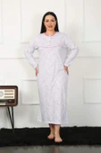 Big Uzun Kol Fuşya Anne Gecelik 1359 - 2