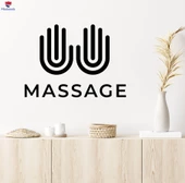 Masaj Duvar Otel Dekorasyon Çıkartma Eller Yazı Relax Spa Salon Çıkartmalar - 1