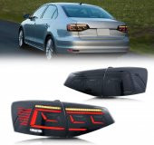Vw Jetta Ledli Füme Arka Stop Lambası Seti 2015-2018 (Kısmen Hasarlı) - 1