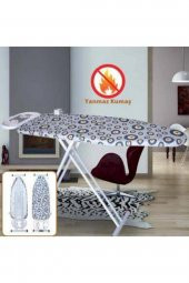Kaliteli Ütü Masası Örtüsü Yanmaz Yapışmaz Sünger Taban 52x140cm - 1