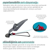 Baby Home 370 Balance Üç Kademeli Kolay Taşınabilir Sallanan Ana Kucağı - 6