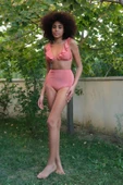 Angelino İç Giyim Kadın Fırfırlı Yüksek Bel Kiremit Alt Üst Bikini Set 35010 - 8