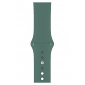 DESİNGSHOP Apple Watch 2 3 4 5 6 7 Se Uyumlu 38 40 41mm A+ Kaliteli Silikon Kordon Koyu Yeşil Renk - 3