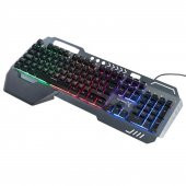 Turbox HeatCycle TR-GK104 USB Kablolu Gri/Siyah Gaming Standart Q Işıklı Metal Kasa Bilek Padli Klavye - 3