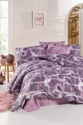 Newhome Ranforce Troy Pembe Çift  Kişilik Nevresim Takımı thumbnail 1