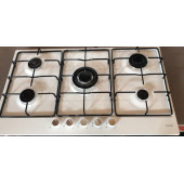 Vinola MOG.9610.111.0221510010 BEYAZ EMAYE 90 cm Wok Gözlü Ankastre Ocak - Doğalgaz - 1