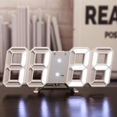 DailyTech Uzay Tasarım Dekoratif Dijital LED Masa Duvar saati - 6