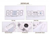 DailyTech Uzay Tasarım Dekoratif Dijital LED Masa Duvar saati - 9