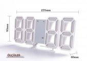 DailyTech Uzay Tasarım Dekoratif Dijital LED Masa Duvar saati - 12